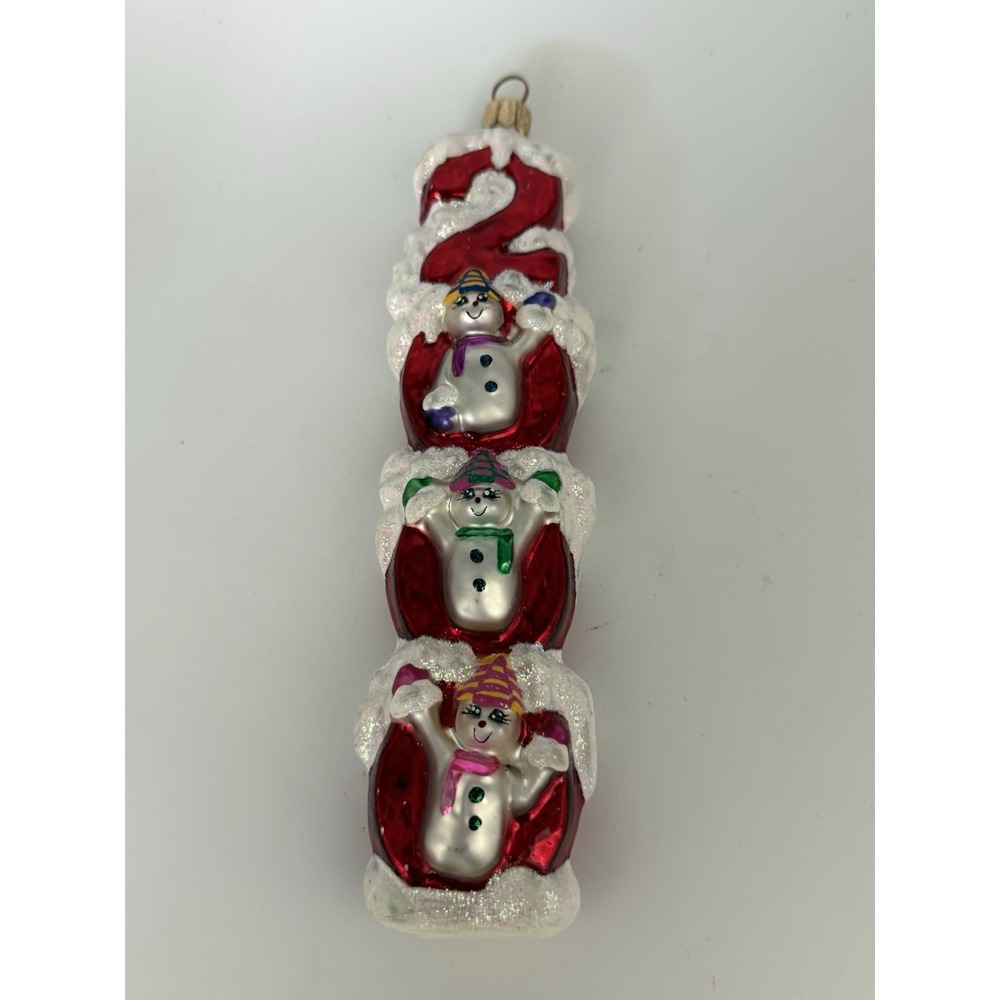 Vintage Christopher Radko Christmas Ornament 2000 Fine European Glass
